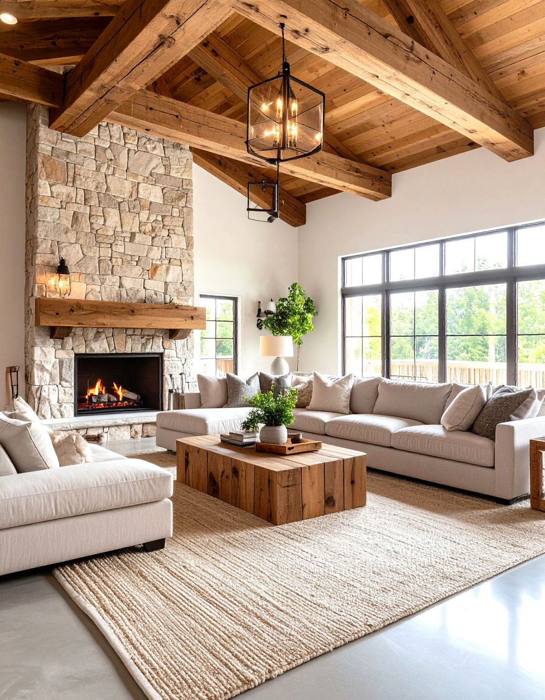Open Concept Living Room Design - 24 Barndominium Interior Ideas