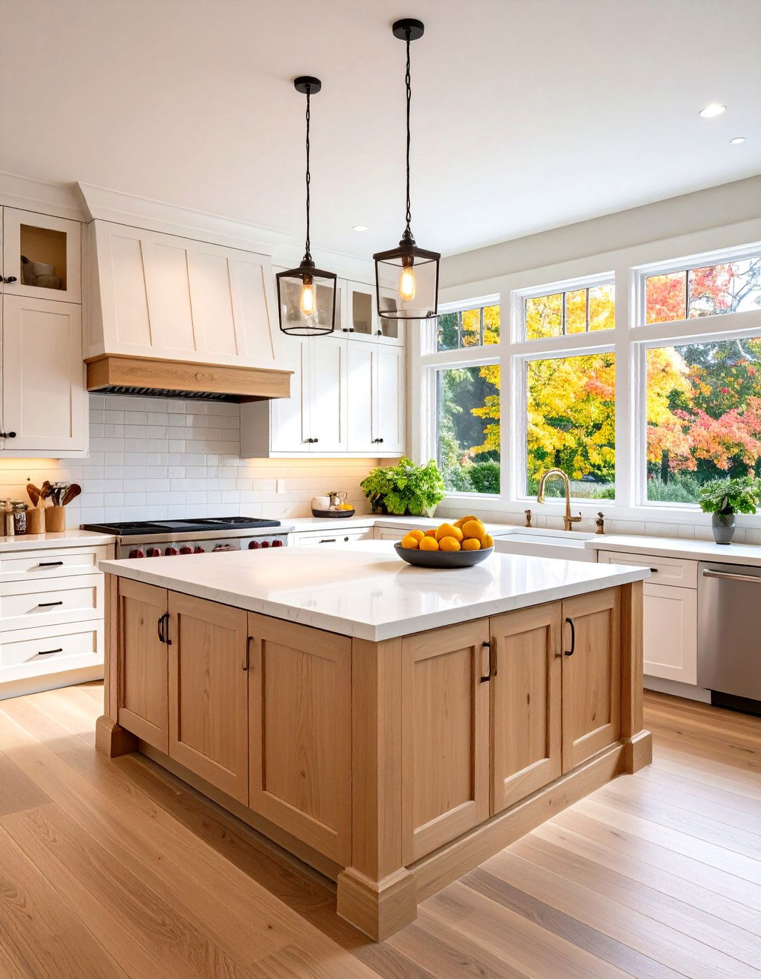 Open Concept White Oak Kitchen Designs - 24 Kitchens With White Oak Cabinets