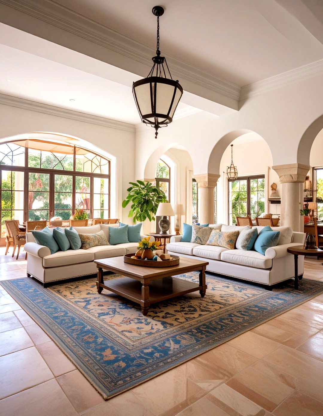 Open Floor Plan Spanish Great Room - 24 Spanish Style Living Room Ideas