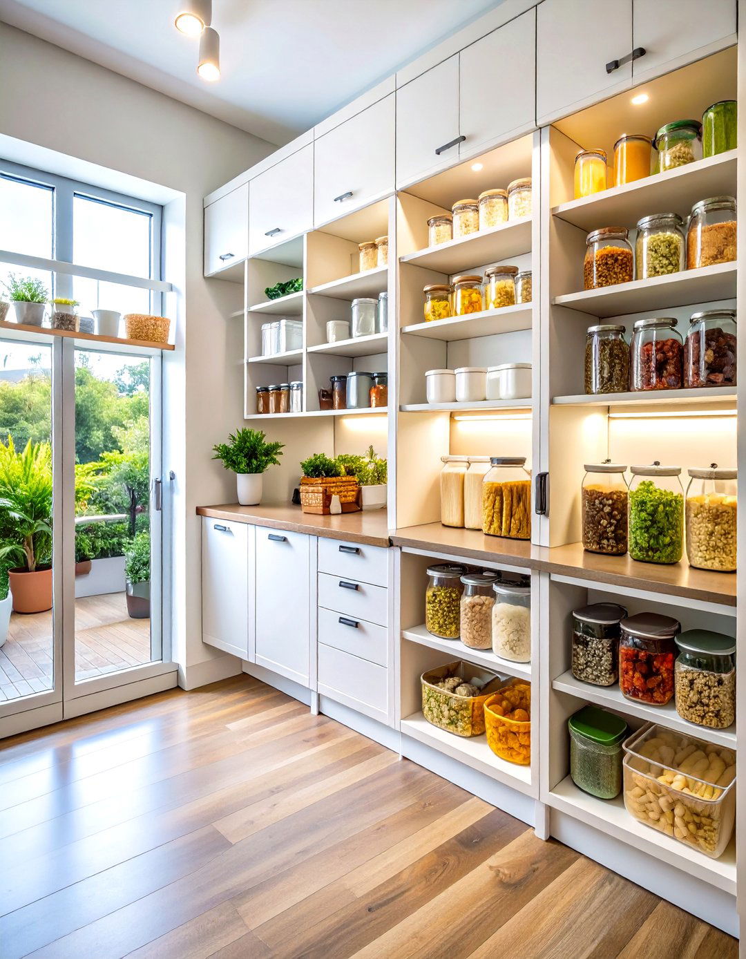 Open Pantry Storage Systems - 24 Office Kitchen Ideas