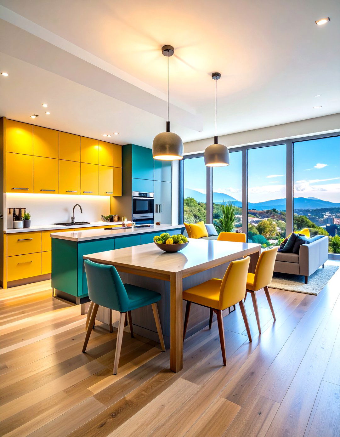 Open Plan Kitchen and Living Integration - 24 Penthouse Design Ideas