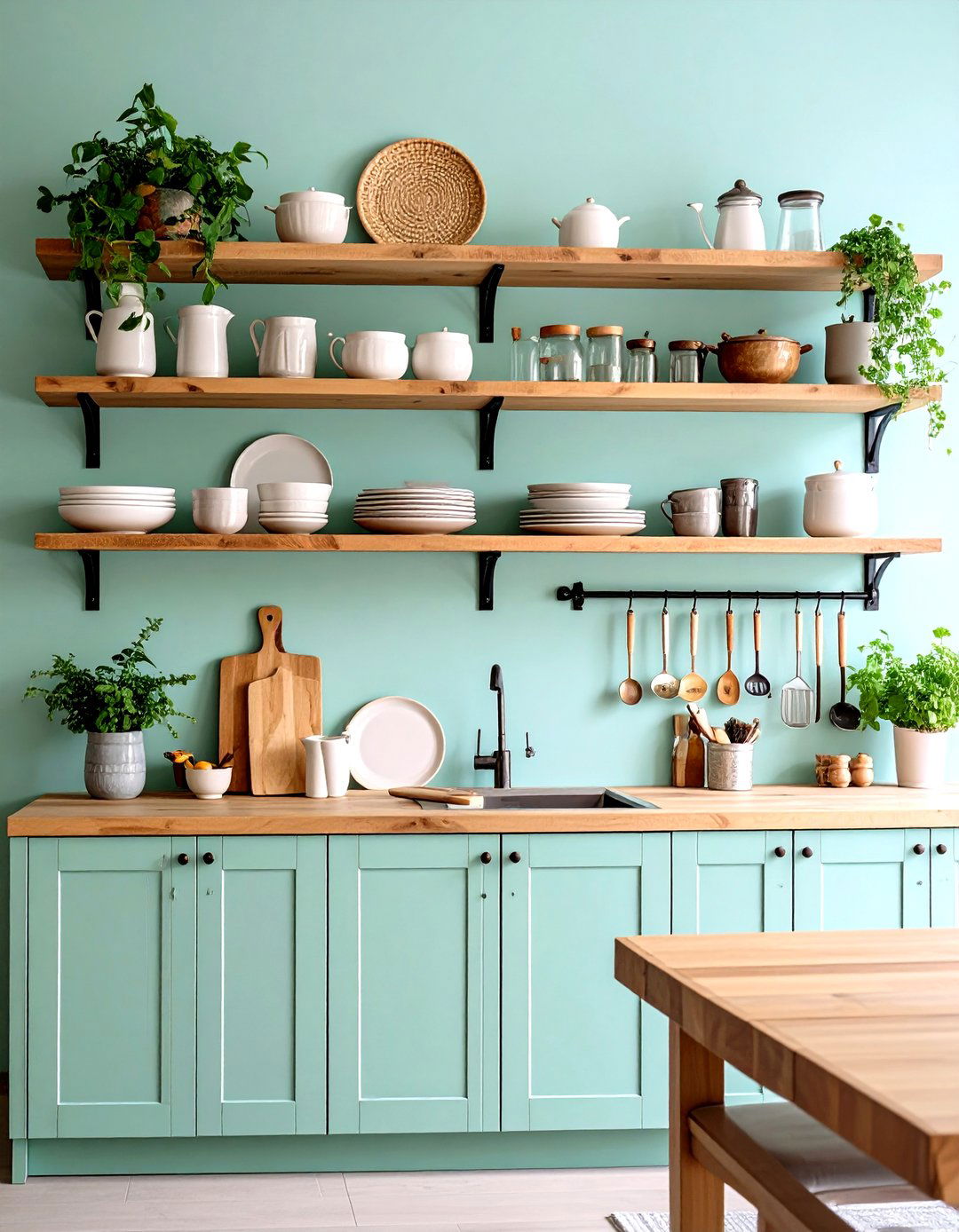 Open Shelving Concepts - 24 Minimalist Kitchen Ideas