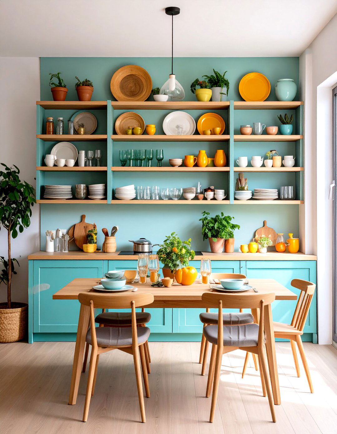 Open Shelving Display - 24 Small Dining Room Ideas