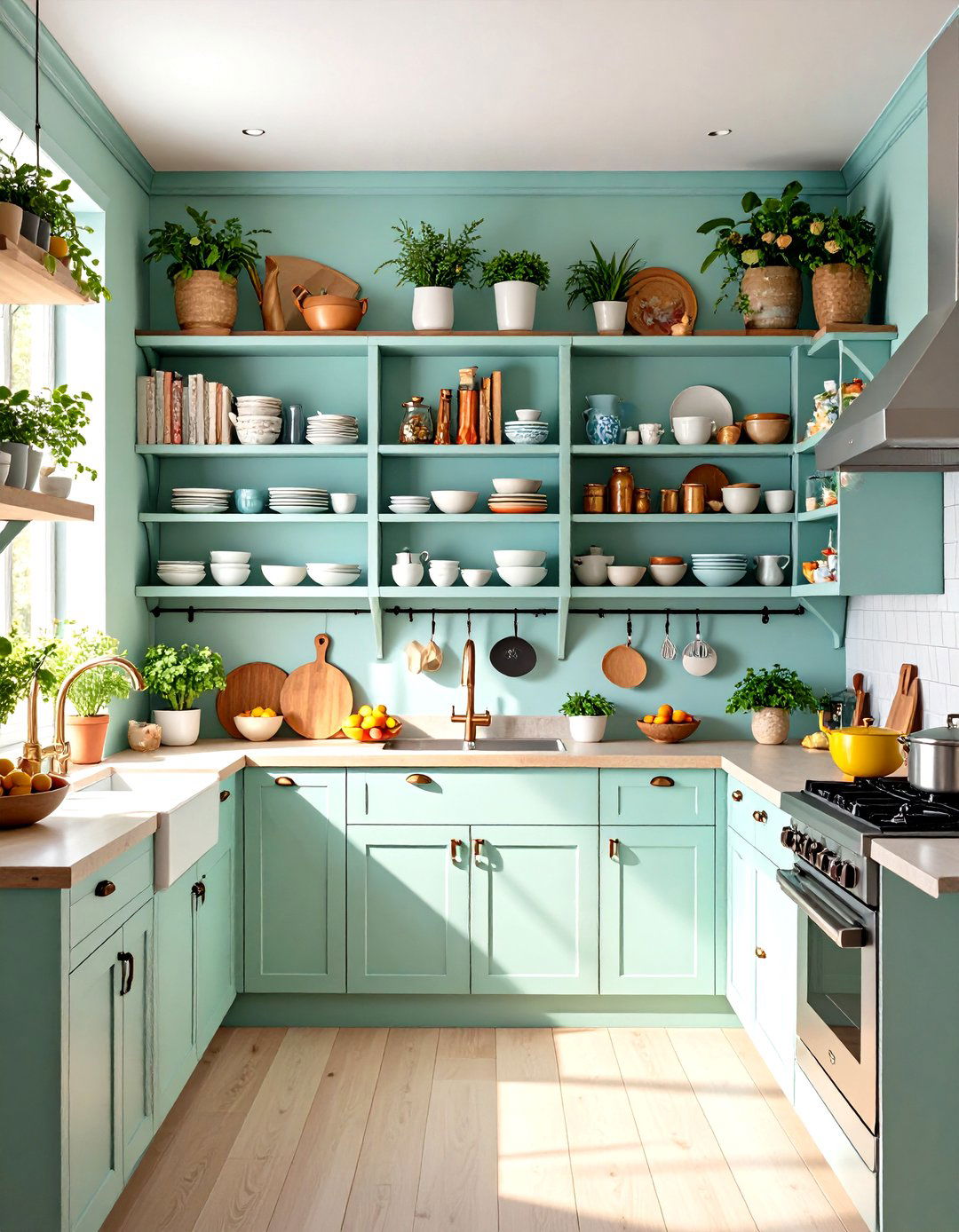 Open Shelving Display Kitchen Living Room - 24 Open Kitchen Living Room Ideas