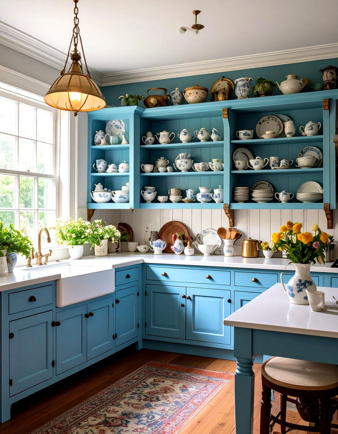 Open Shelving Display System - 24 Victorian Kitchen Ideas