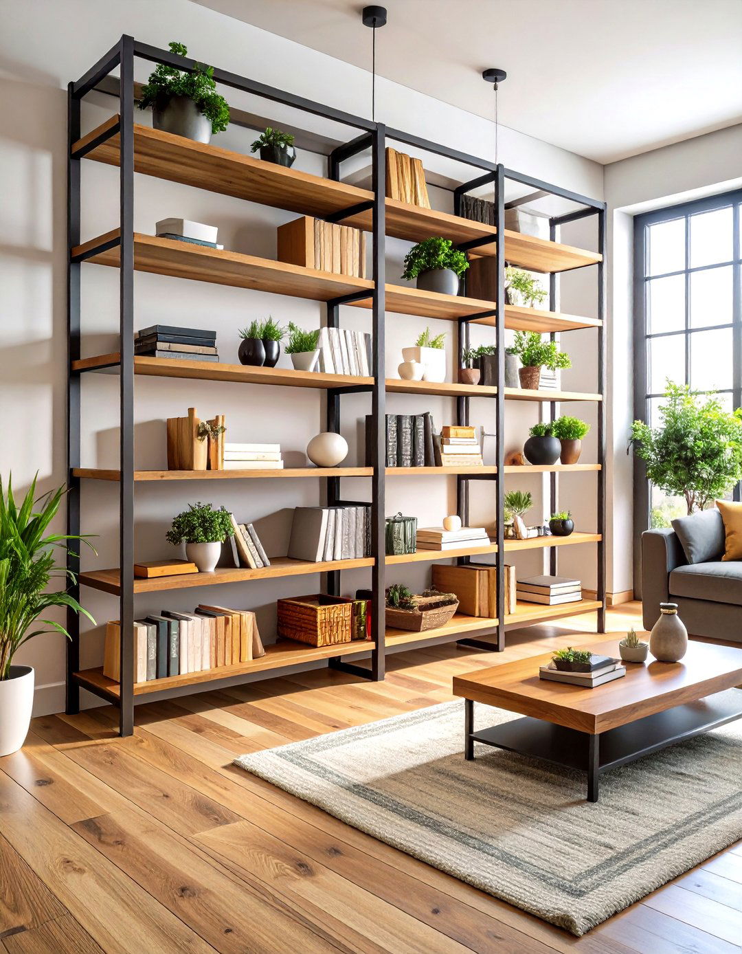 Open Shelving Display Systems - 24 Industrial Interior Design Style Ideas