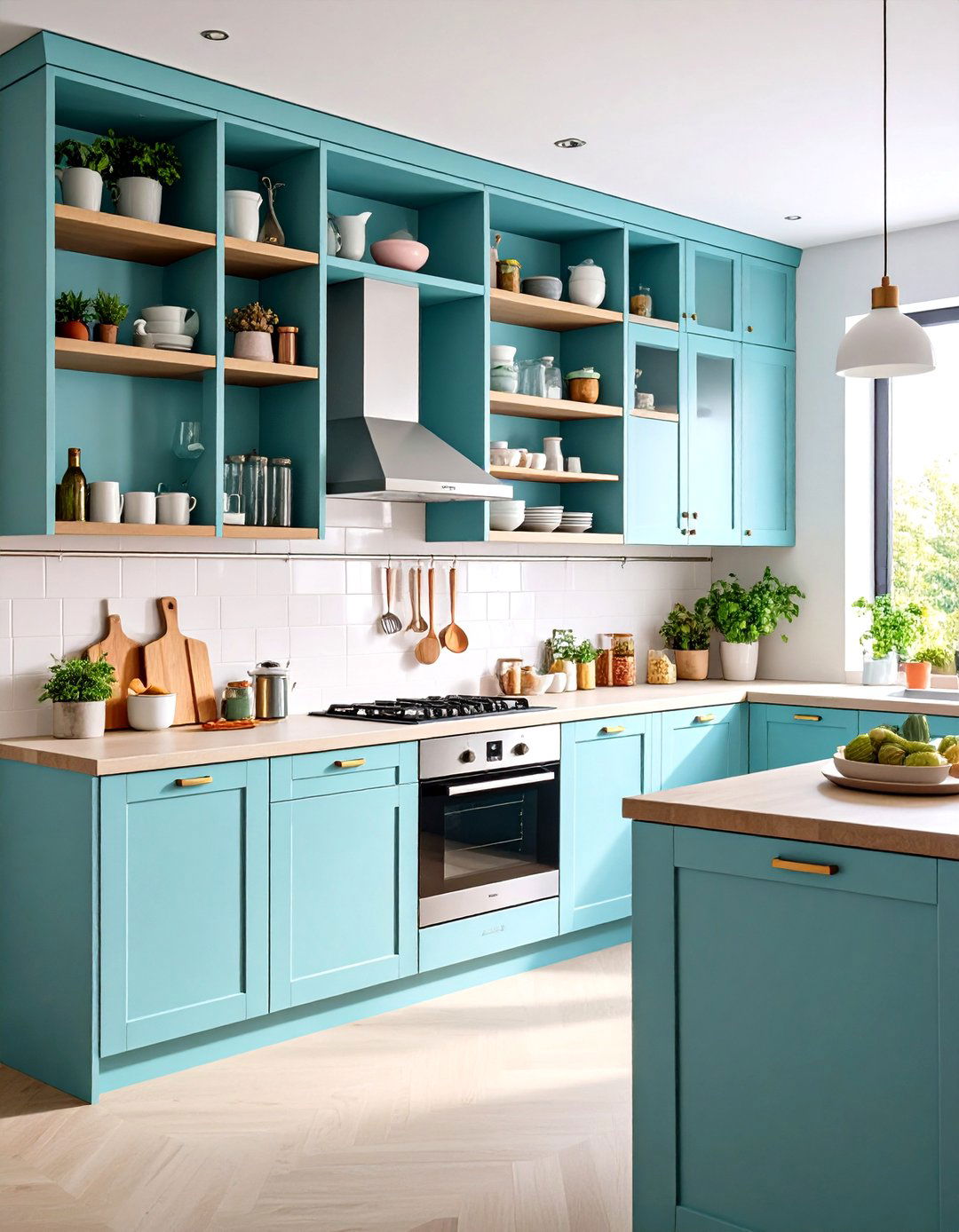 Open Shelving Kitchen Cabinets