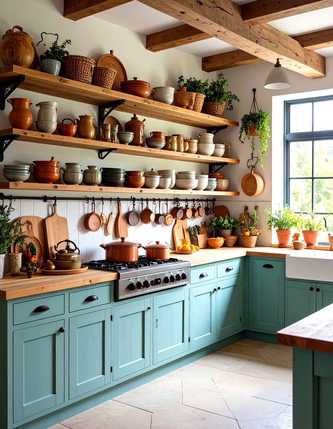 Open Shelving Mountain Kitchen - 24 Mountain House Kitchen Ideas