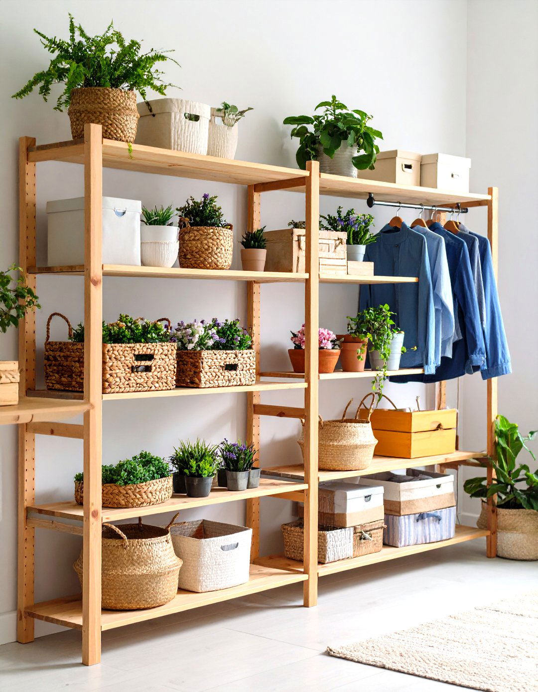 Open Shelving Units - 24 Mudroom Storage Ideas