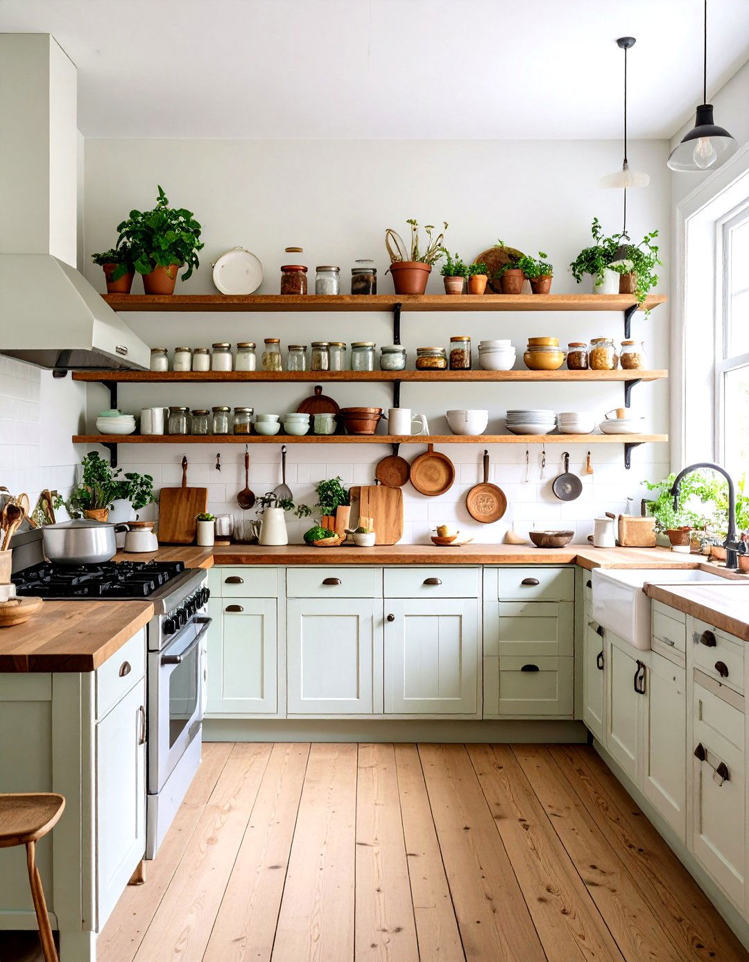 Open Shelving Vintage Kitchen - 24 Vintage Kitchen Ideas