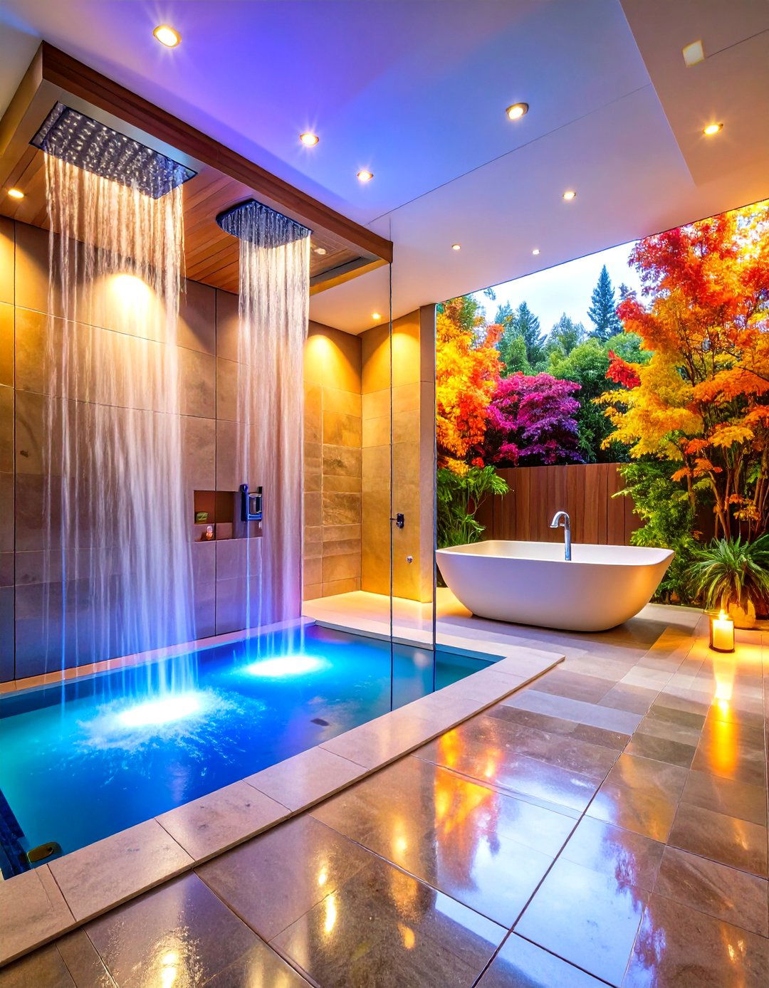 Open Shower Wet Room Layout - 24 Bathroom Decor Ideas