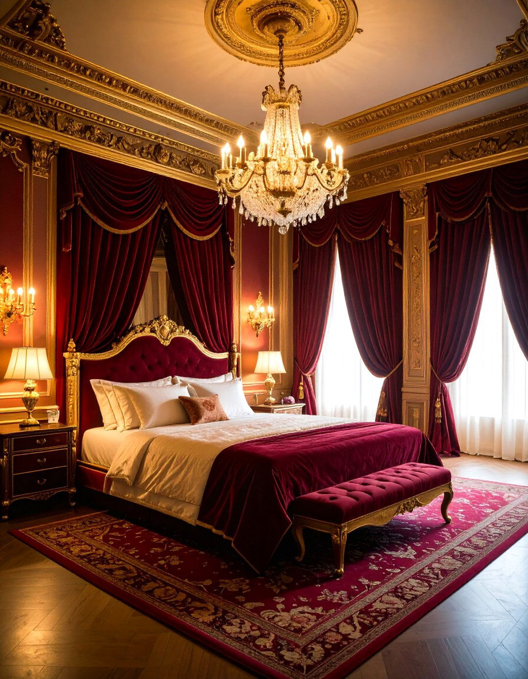 Opera House Theatrical Elegance - 24 Paris-themed Bedroom Ideas