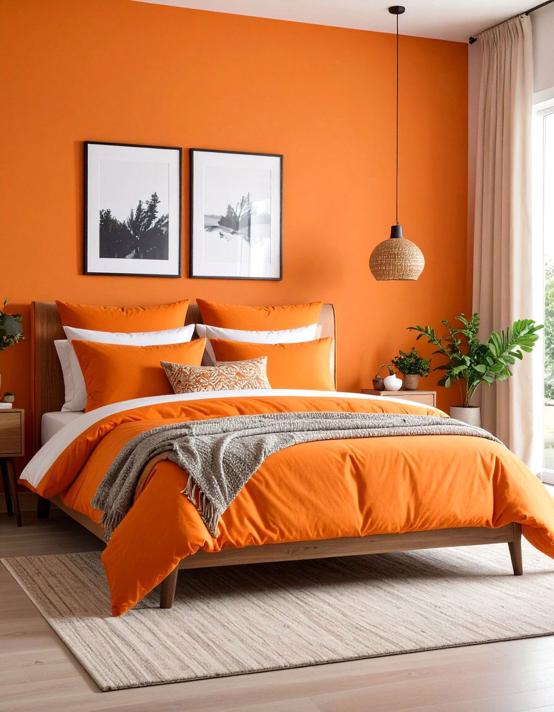 Orange Guest Bedroom Hospitality - 24 Orange Room Ideas