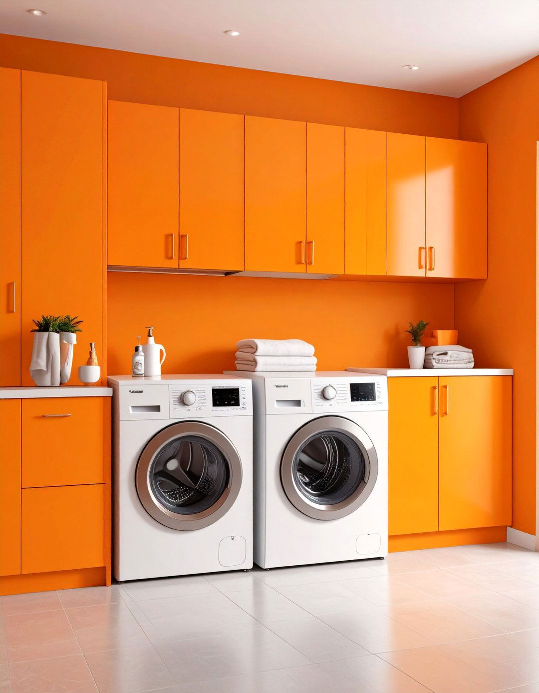 Orange Laundry Room Energy - 24 Orange Room Ideas