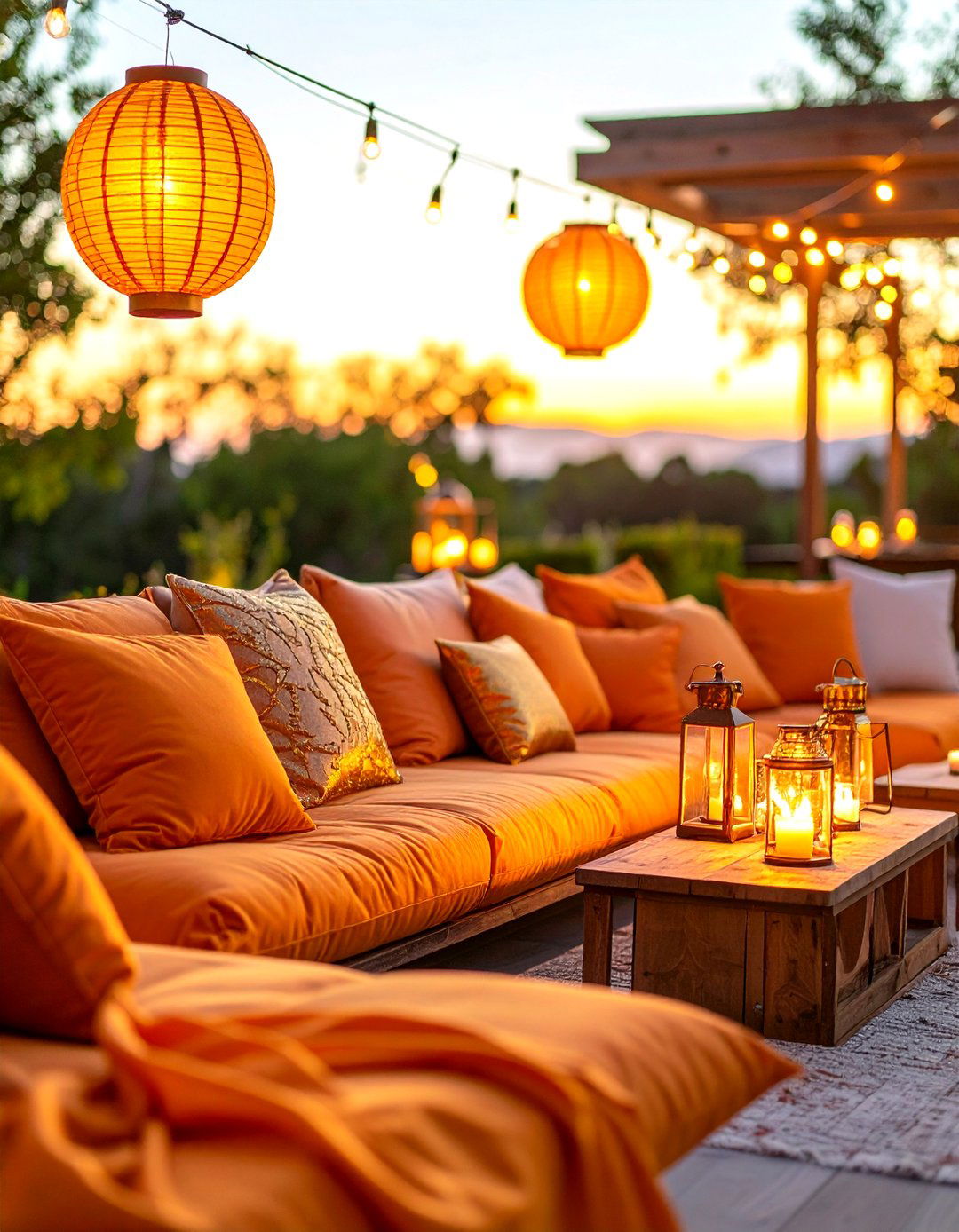 Orange Themed Sunset Celebration - 24 21th Wedding Anniversary Ideas