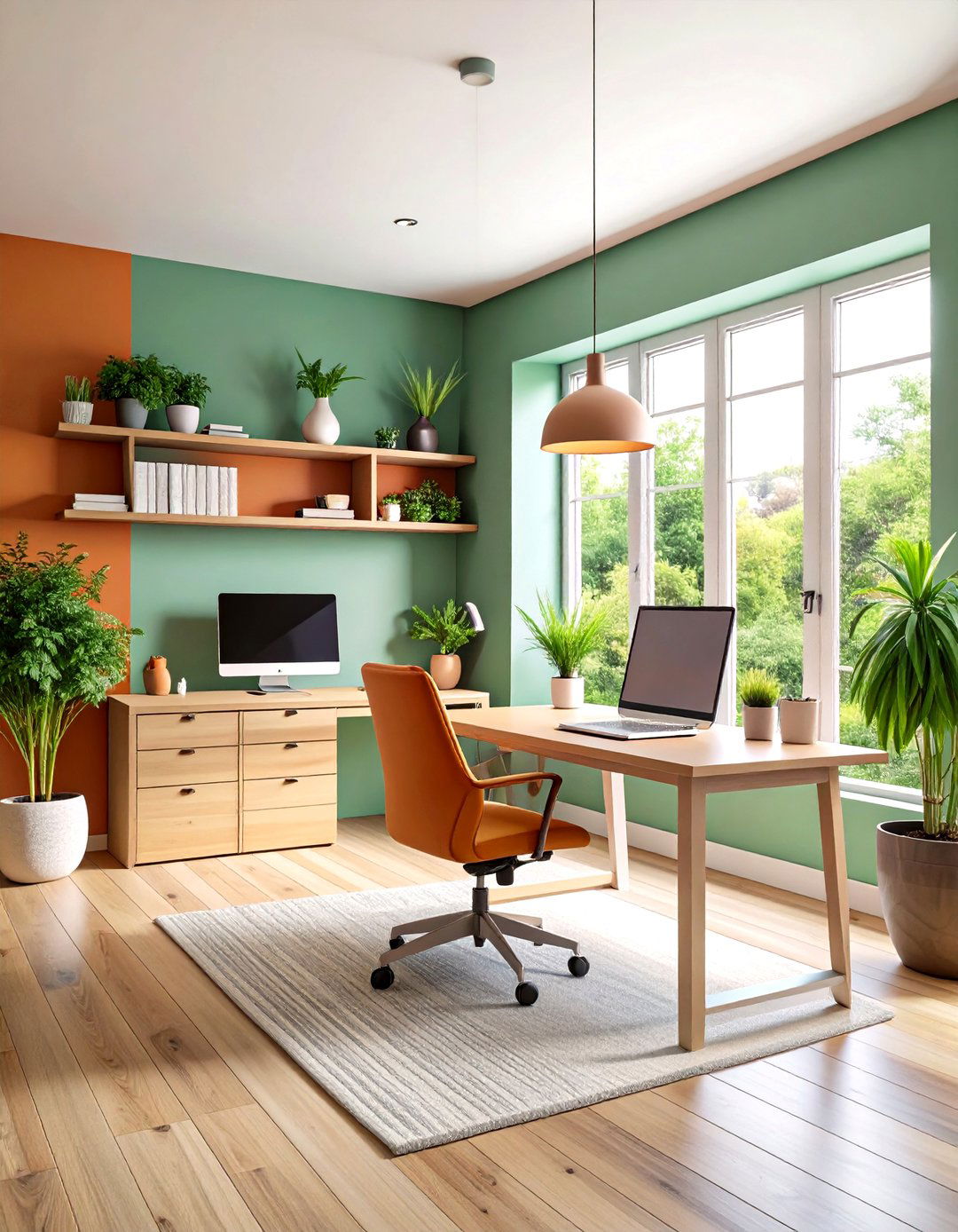Organic Color Palette Design Scheme - 24 Green Home Office Ideas