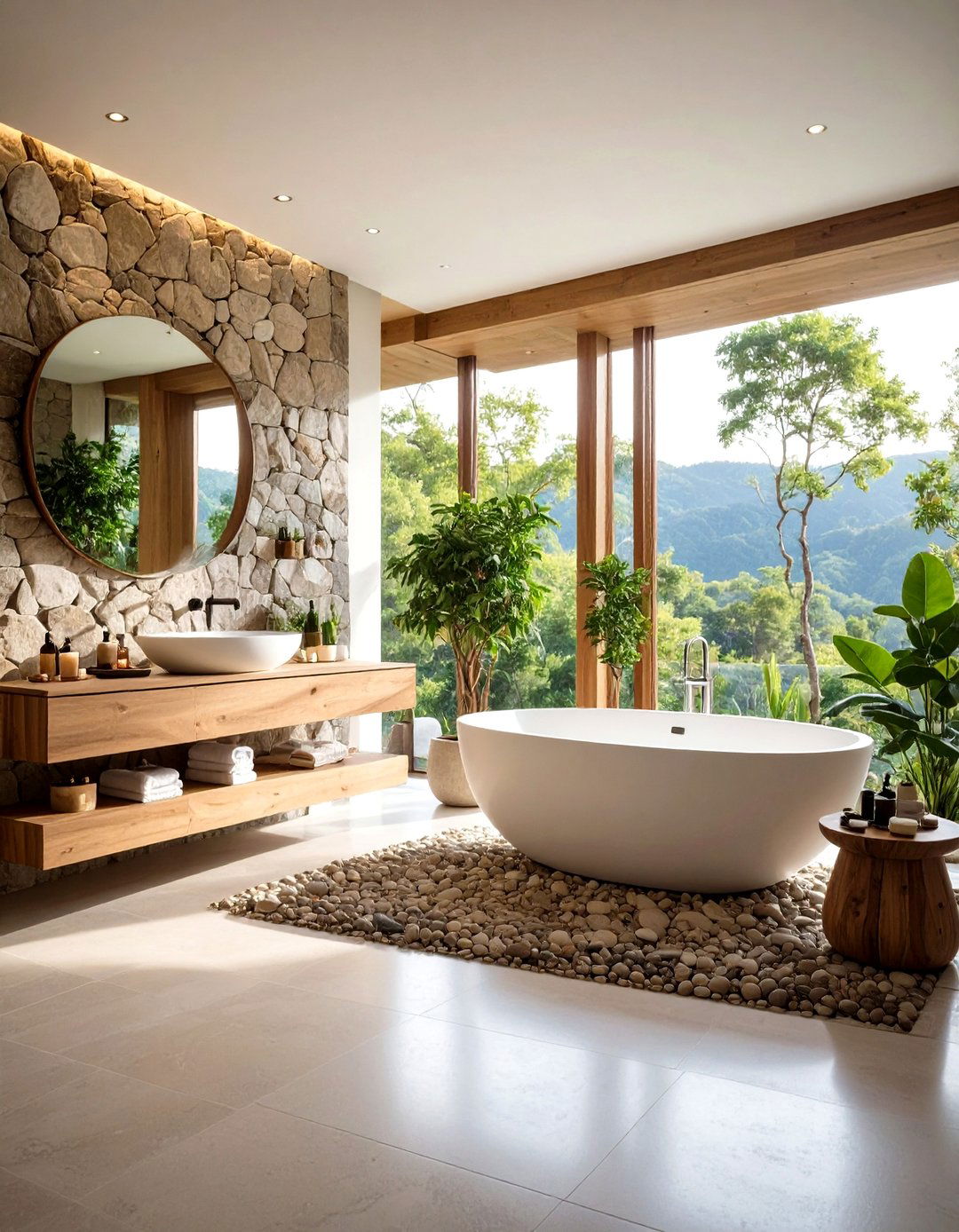 Organic Modern Spa Textures - 24 Spa Decor Ideas