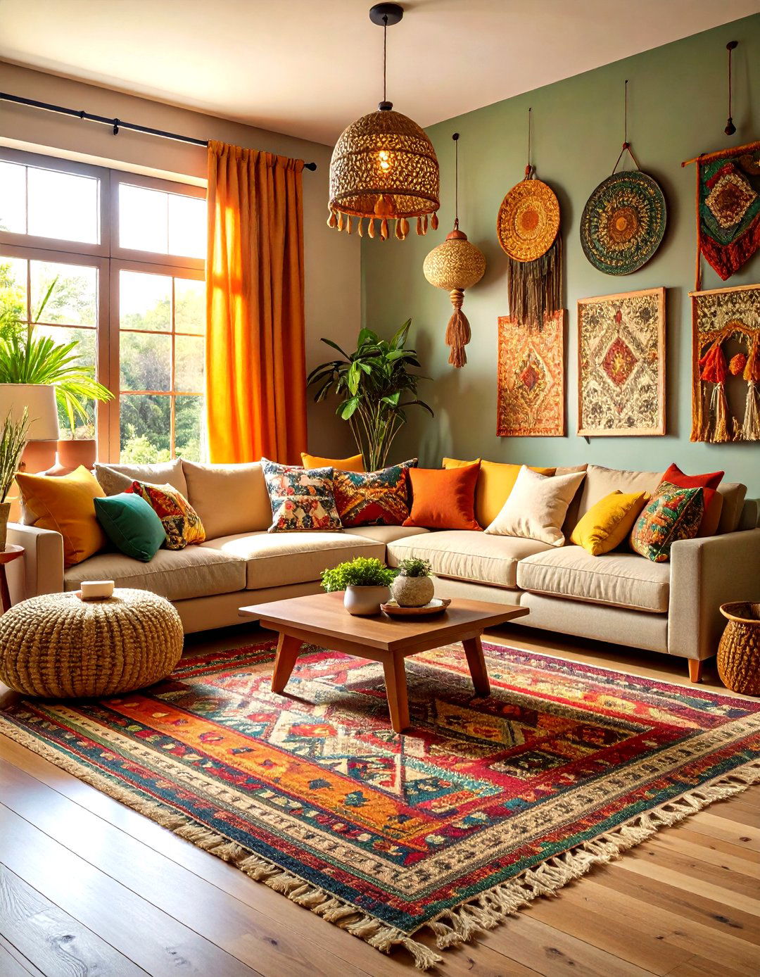 Organic Textile Living Room - 24 Natural Living Room Ideas