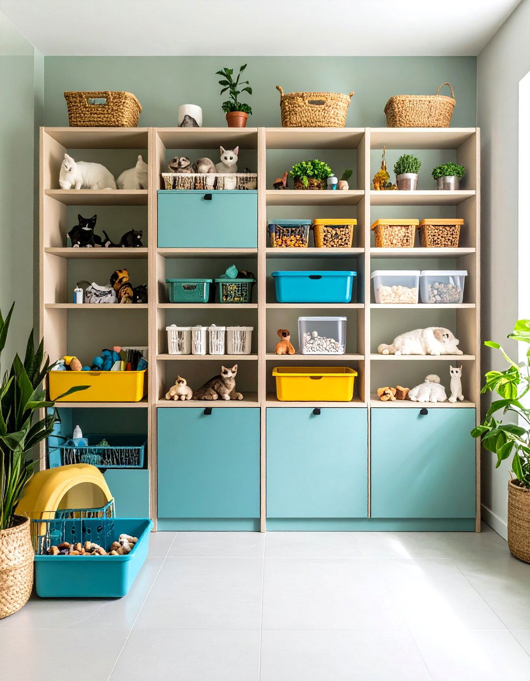 Organized Storage Solutions - 24 Cat Room Ideas