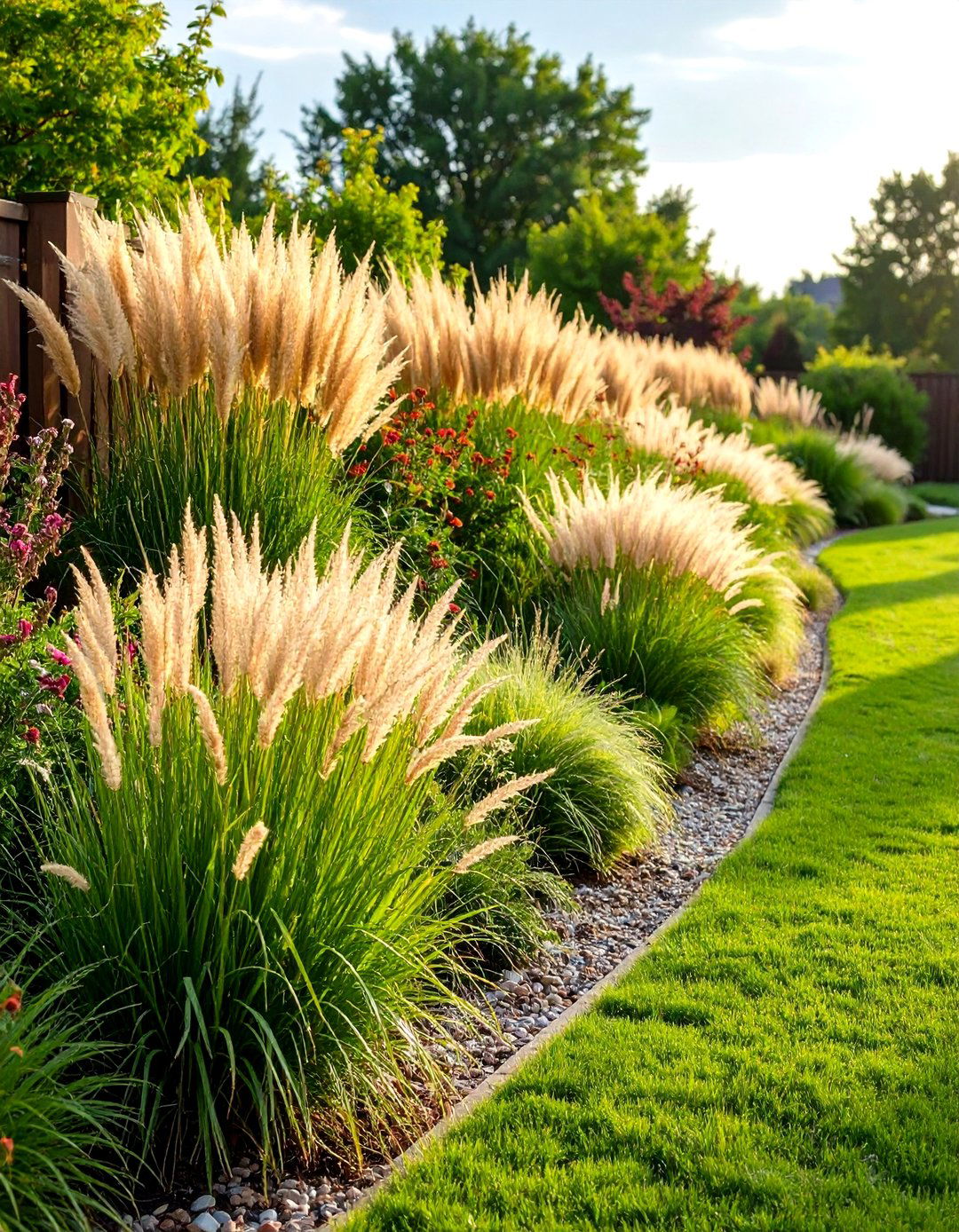 Ornamental Grass Border Dividers - 24 Garden Divider Ideas