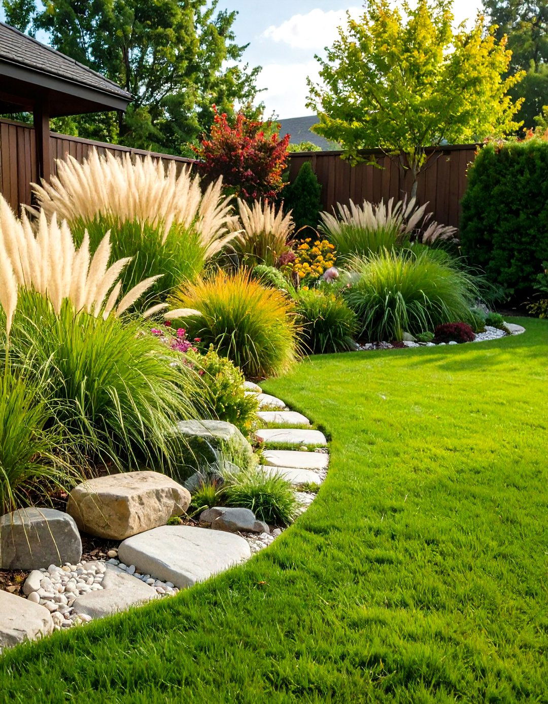 Ornamental Grass Garden - 24 Rock Garden Ideas