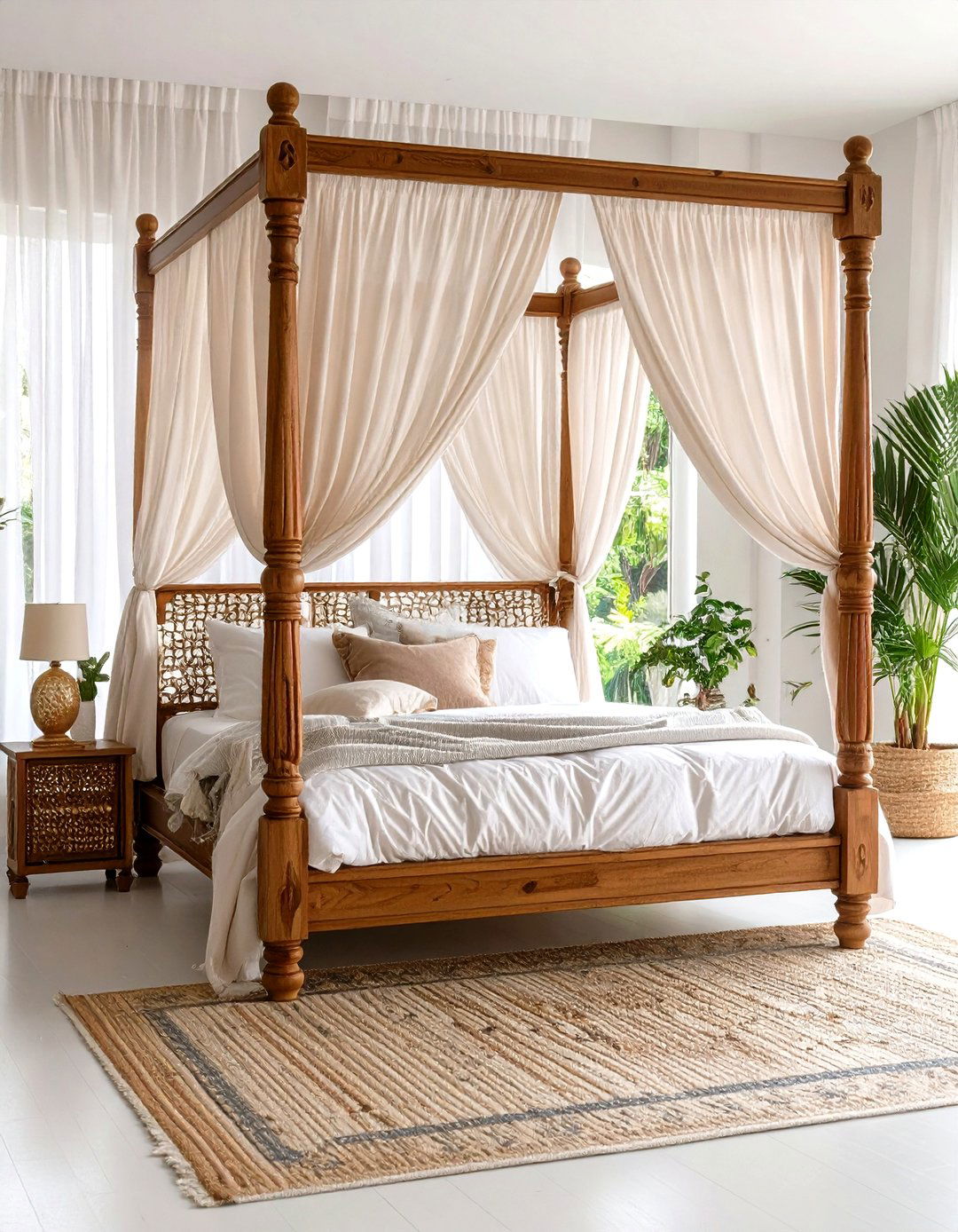 Ornate Canopy Bed Castle - 24 dark academia bedroom ideas