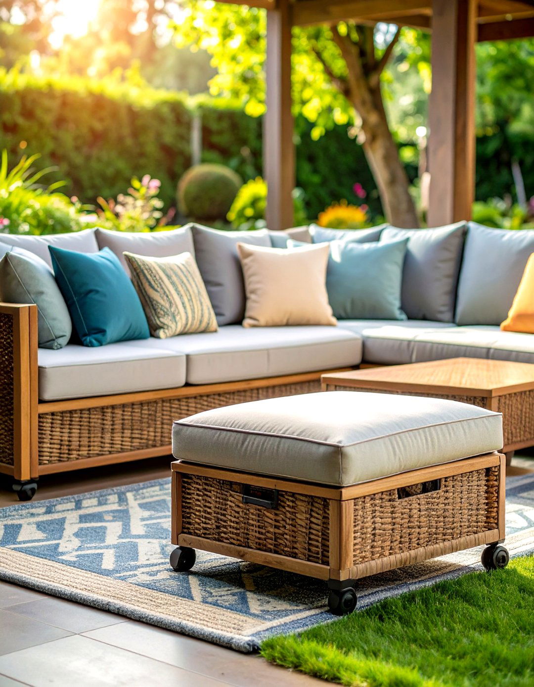 Ottoman Sets - 24 Outdoor Furniture Ideas