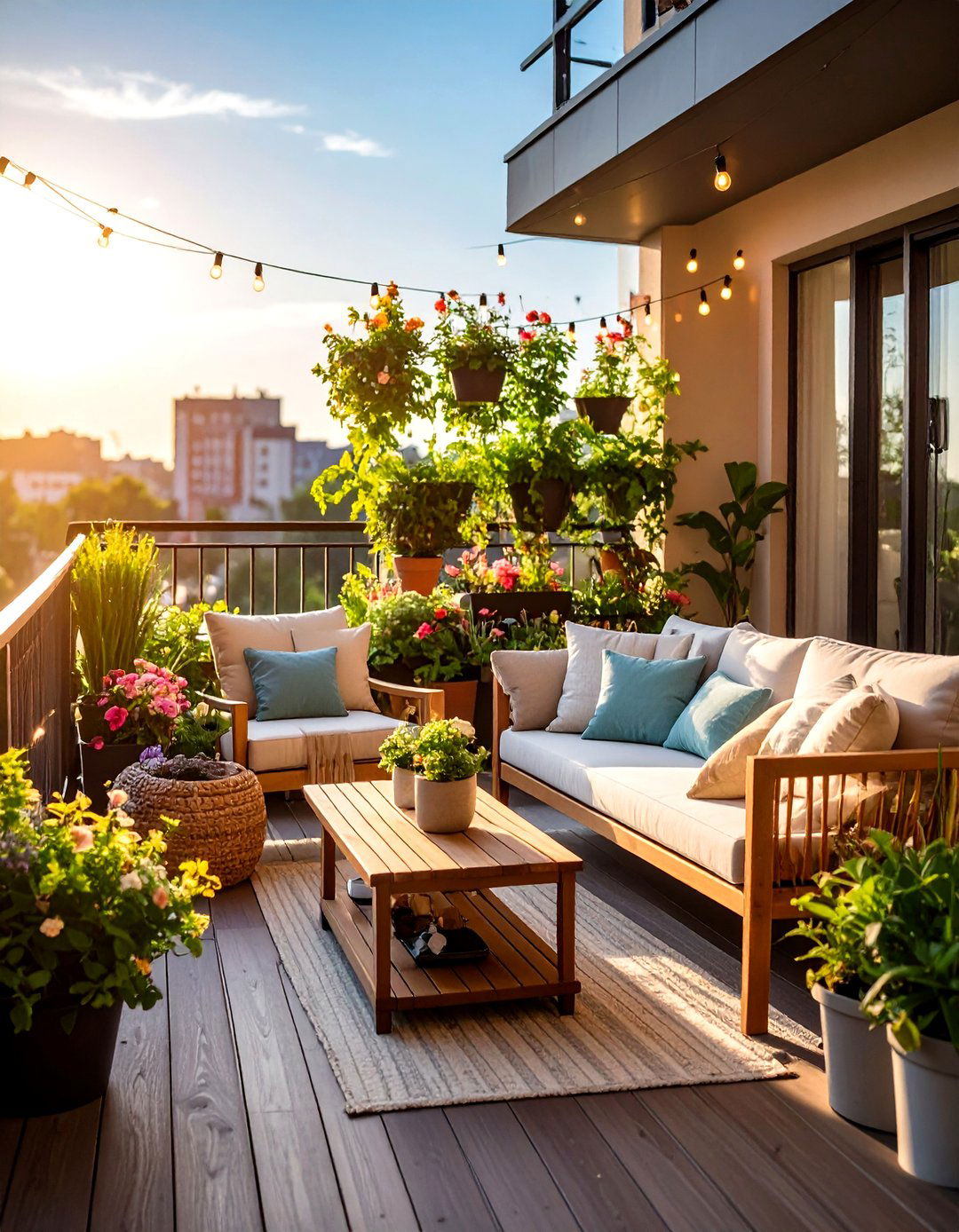Outdoor Balcony Extension Living - 24 Small Apartment Ideas for Guys