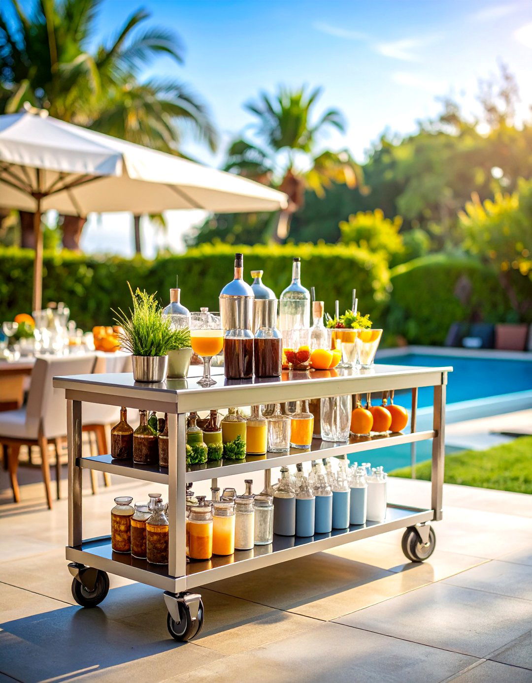 Outdoor Bar Carts - 24 Outdoor Storage Ideas