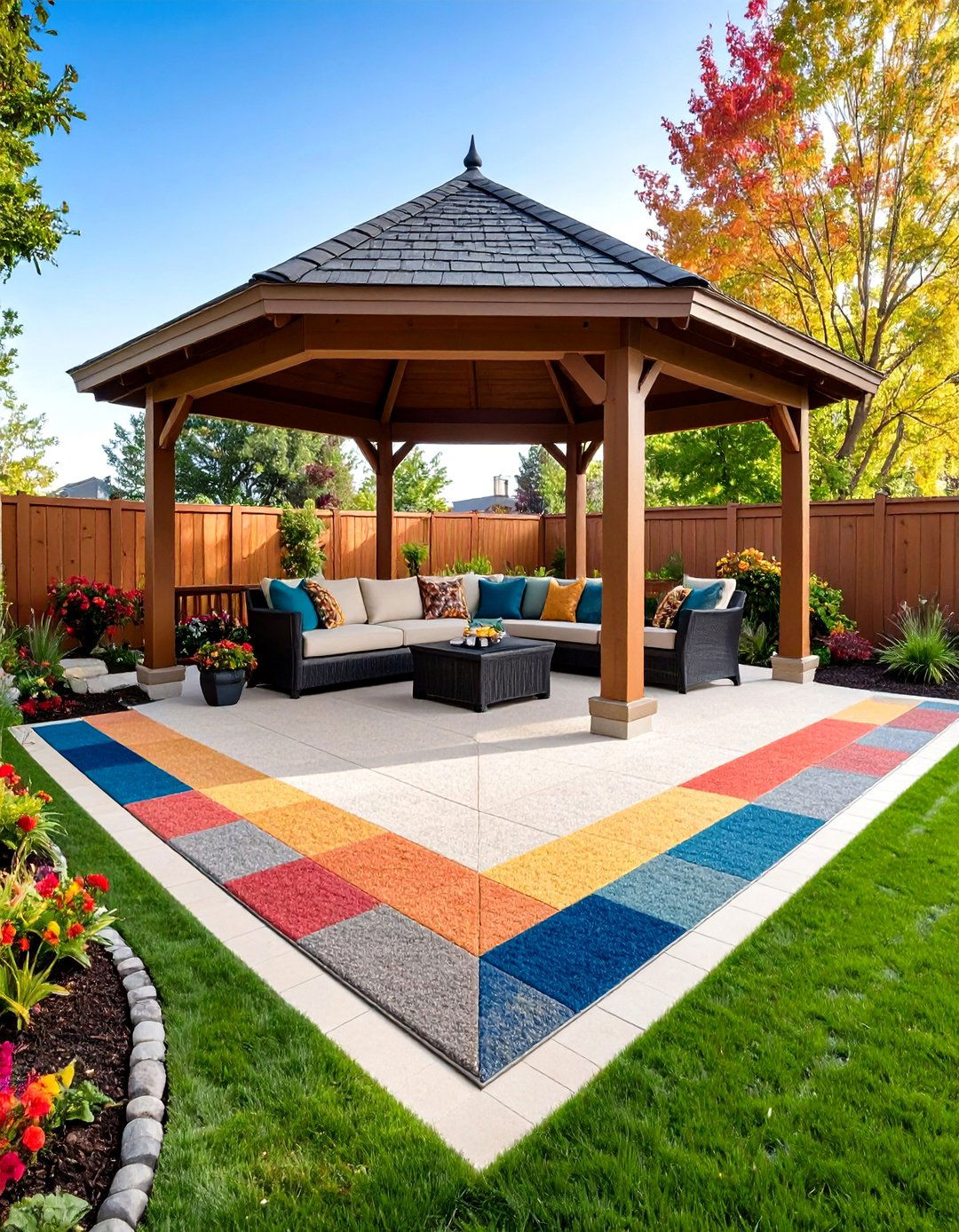 Outdoor Carpet Tile Systems - 24 Gazebo Floor Ideas