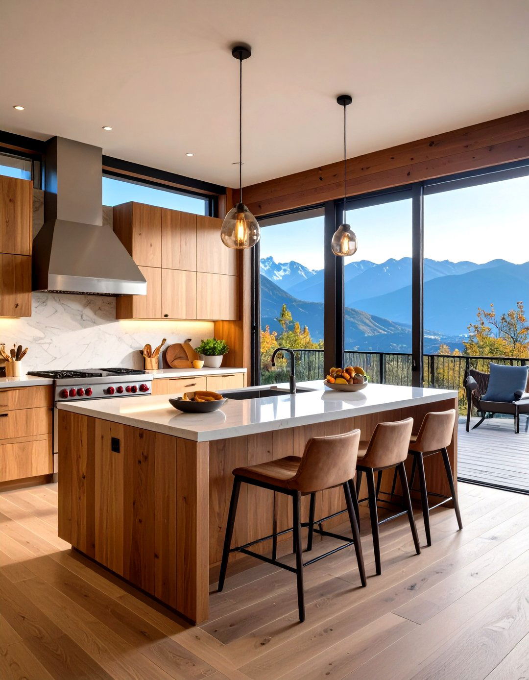 Outdoor Connection Kitchen - 24 Mountain House Kitchen Ideas