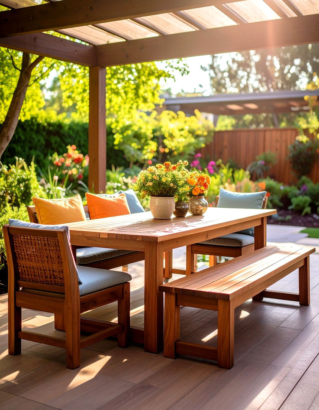 Outdoor Dining Bench Seating - 24 Outdoor Seating Ideas