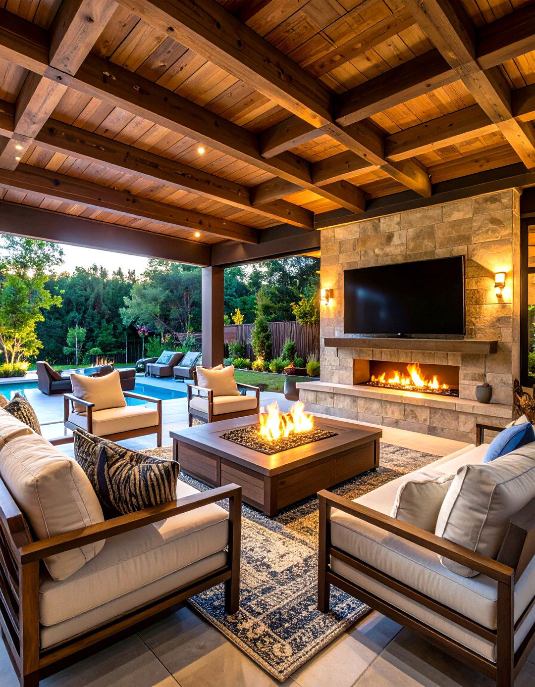 Outdoor Entertainment Area - 24 Tv Room Ideas