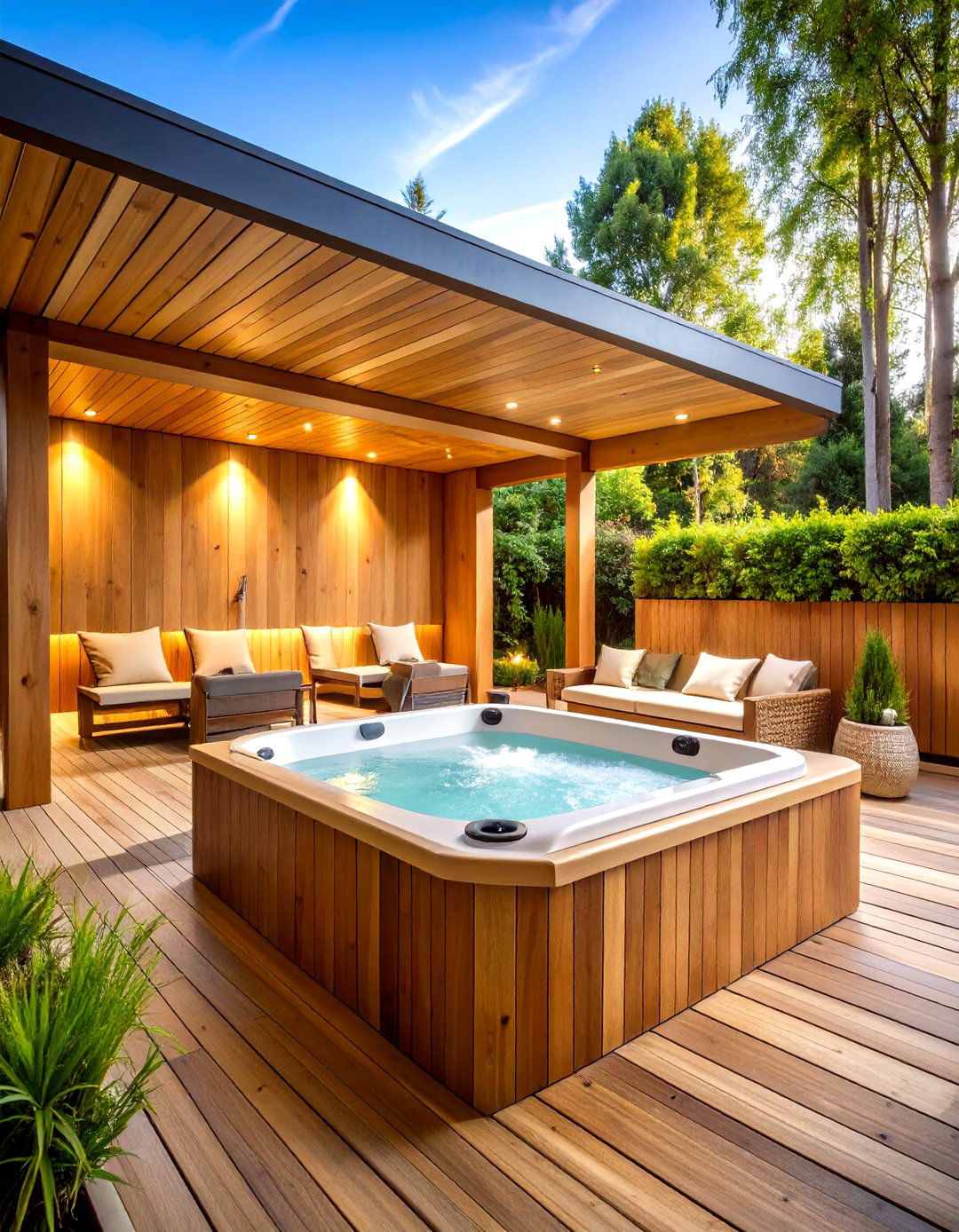 Outdoor Garden Spa Pavilion Design - 24 Spa Room Ideas
