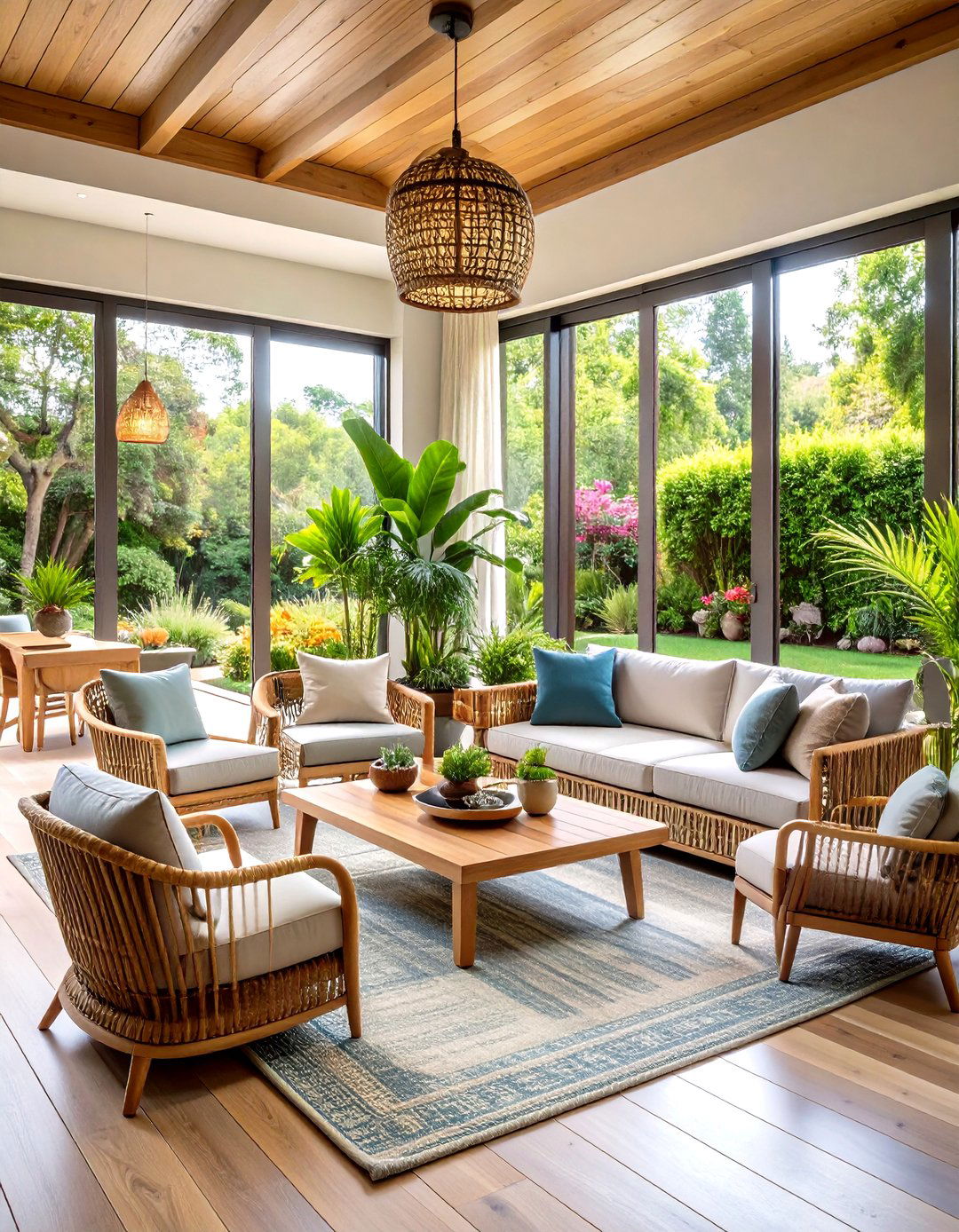 Outdoor Indoor Living Room - 24 Boho Living Room Ideas