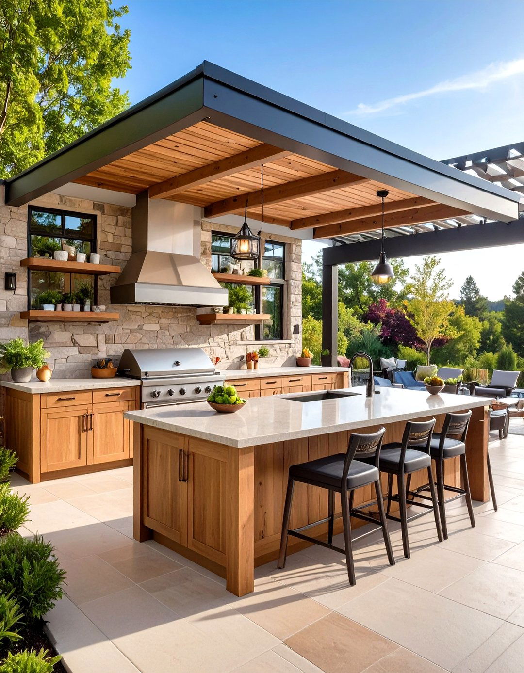 Outdoor Kitchen Extension - 24 Room Decorating Ideas