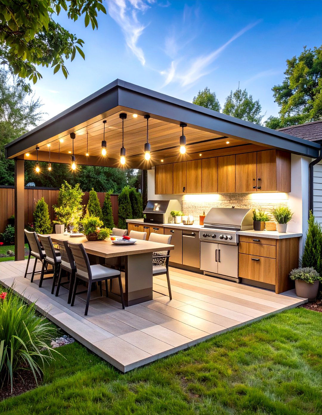 Outdoor Kitchen Extension Patio - 24 Front Yard Patio Ideas