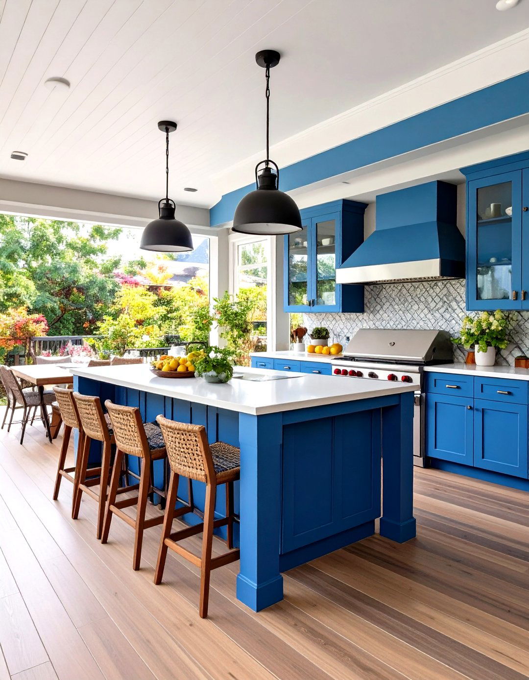 Outdoor Kitchen Integration with Dining Zones - 24 Deck and Patio Combination Ideas