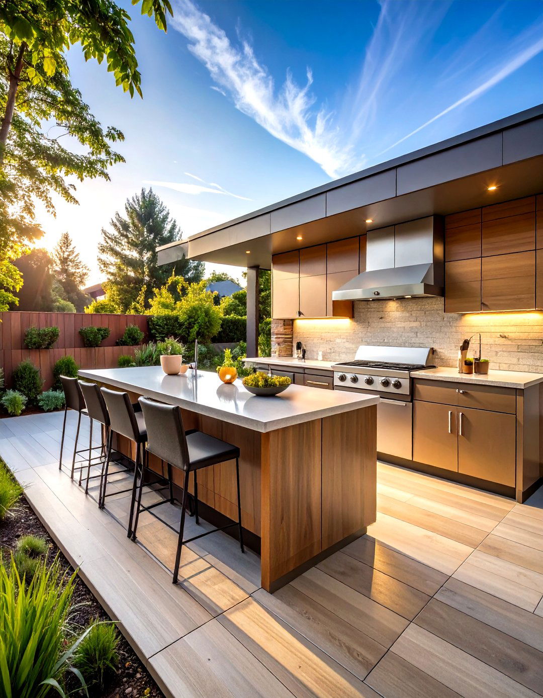 Outdoor Kitchen Patio Extension - 24 townhouse patio ideas