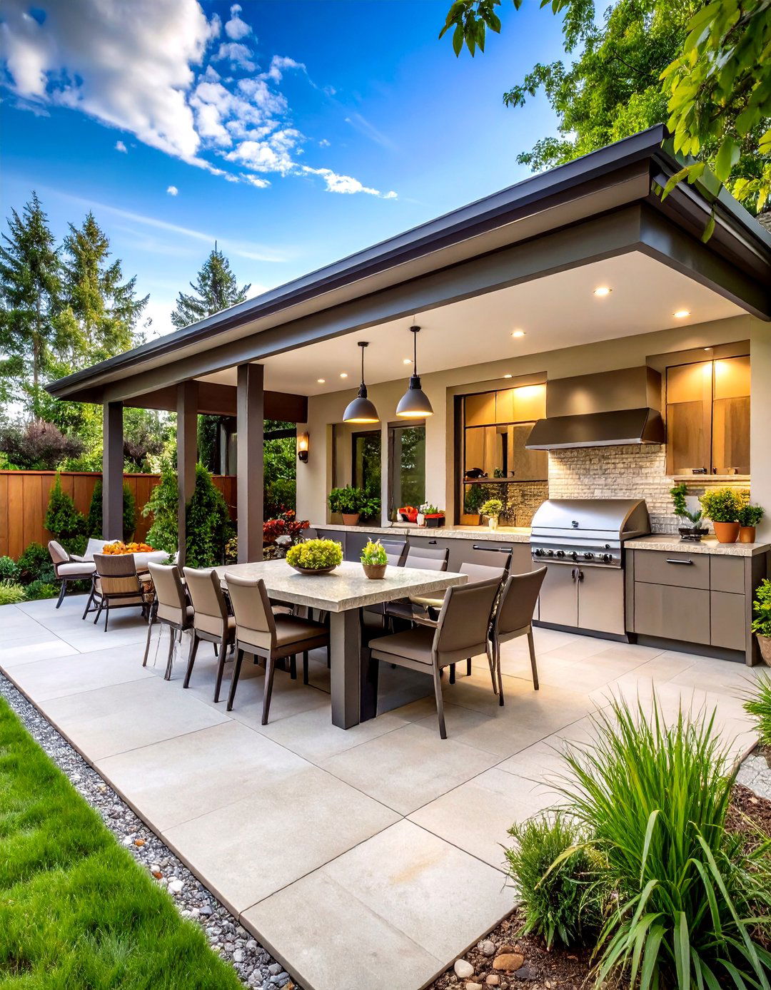 Outdoor Kitchen Patio for Culinary Entertainment - 24 Backyard Patio Ideas