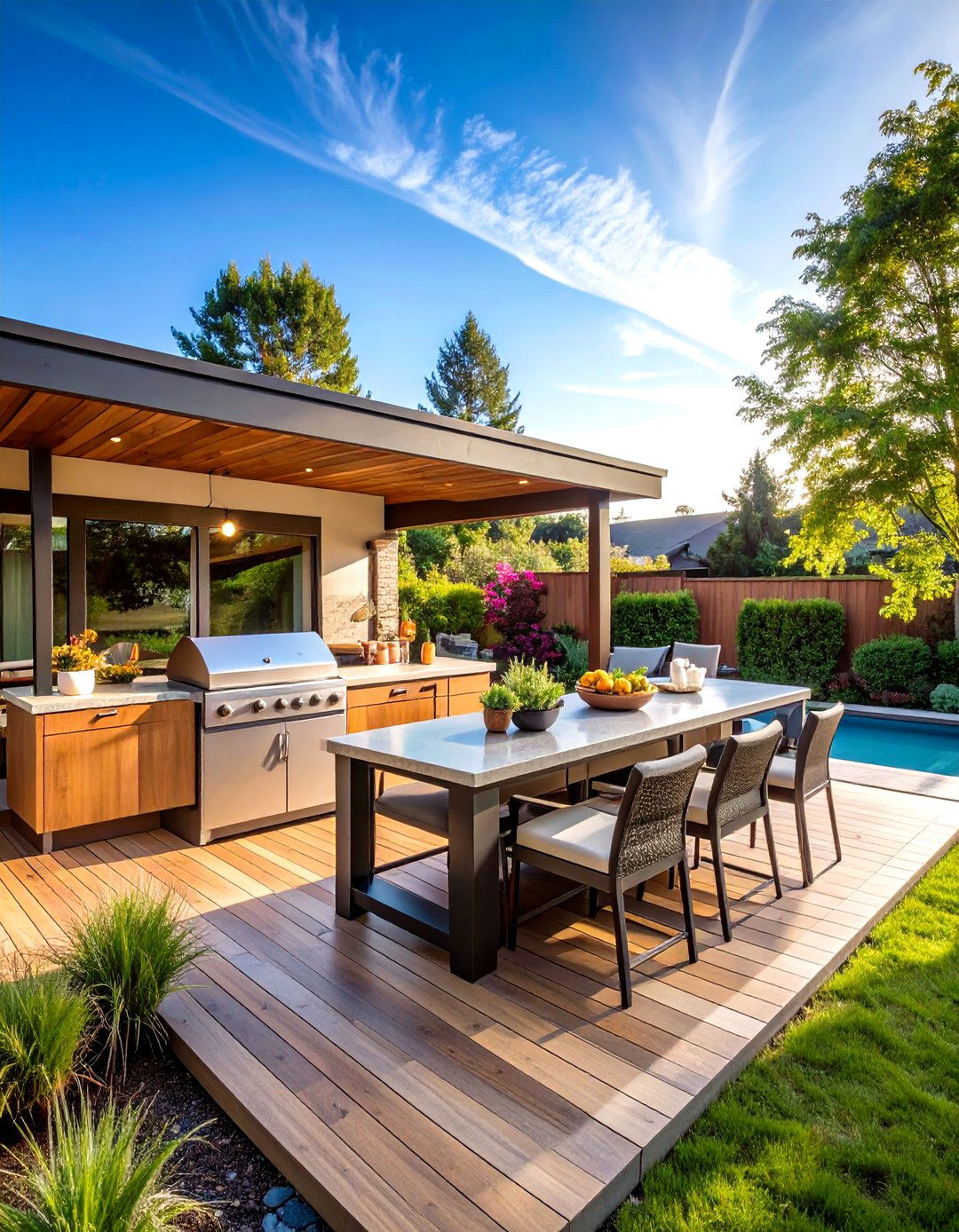 Outdoor Kitchen Sunken Patio - 24 Sunken Patio Ideas