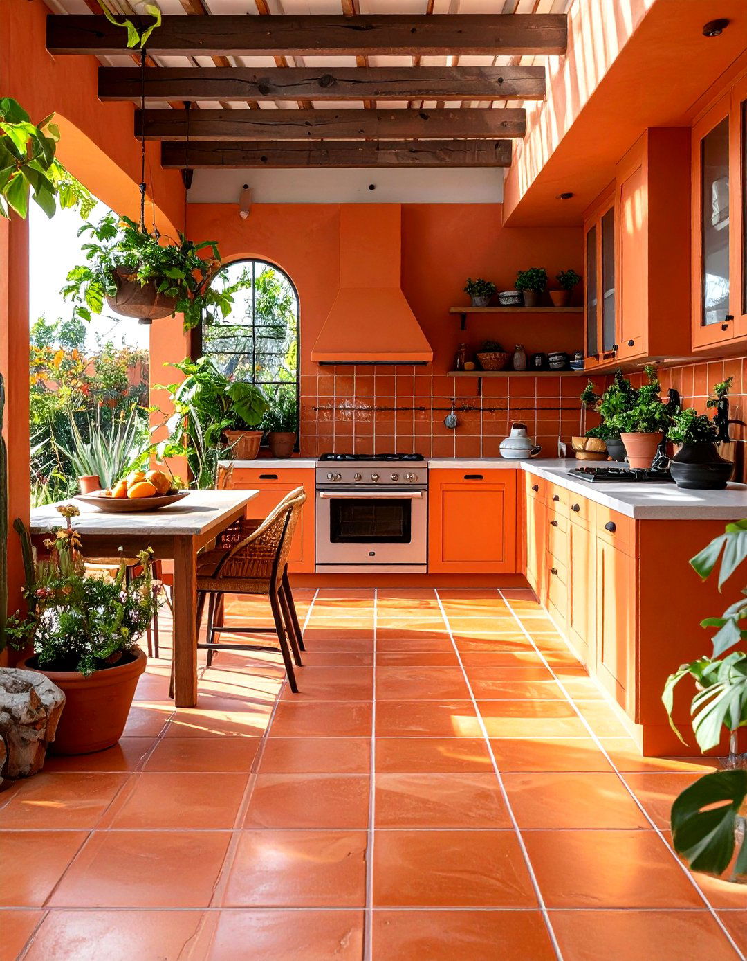 Outdoor Kitchen Terracotta Flooring - 24 Terracotta Kitchen Floor Ideas