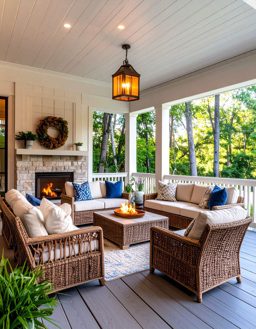 Outdoor Living Room Extension - 24 Cabin Decor Ideas