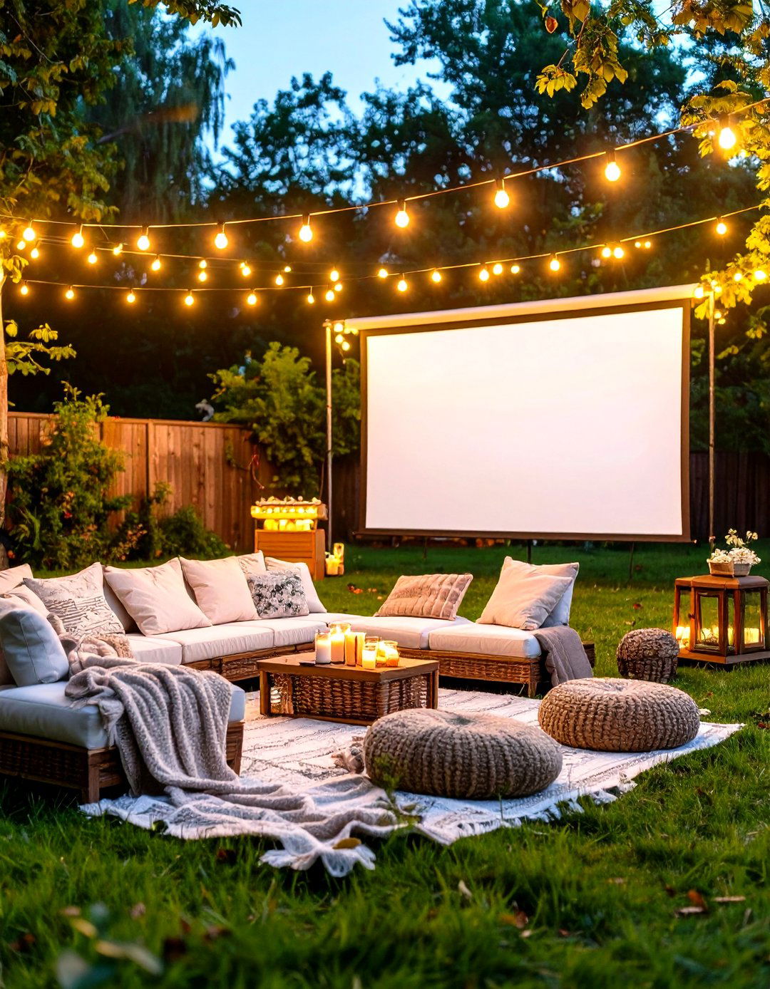 Outdoor Movie Night Cinema Experience - 24 Backyard Birthday Party Ideas