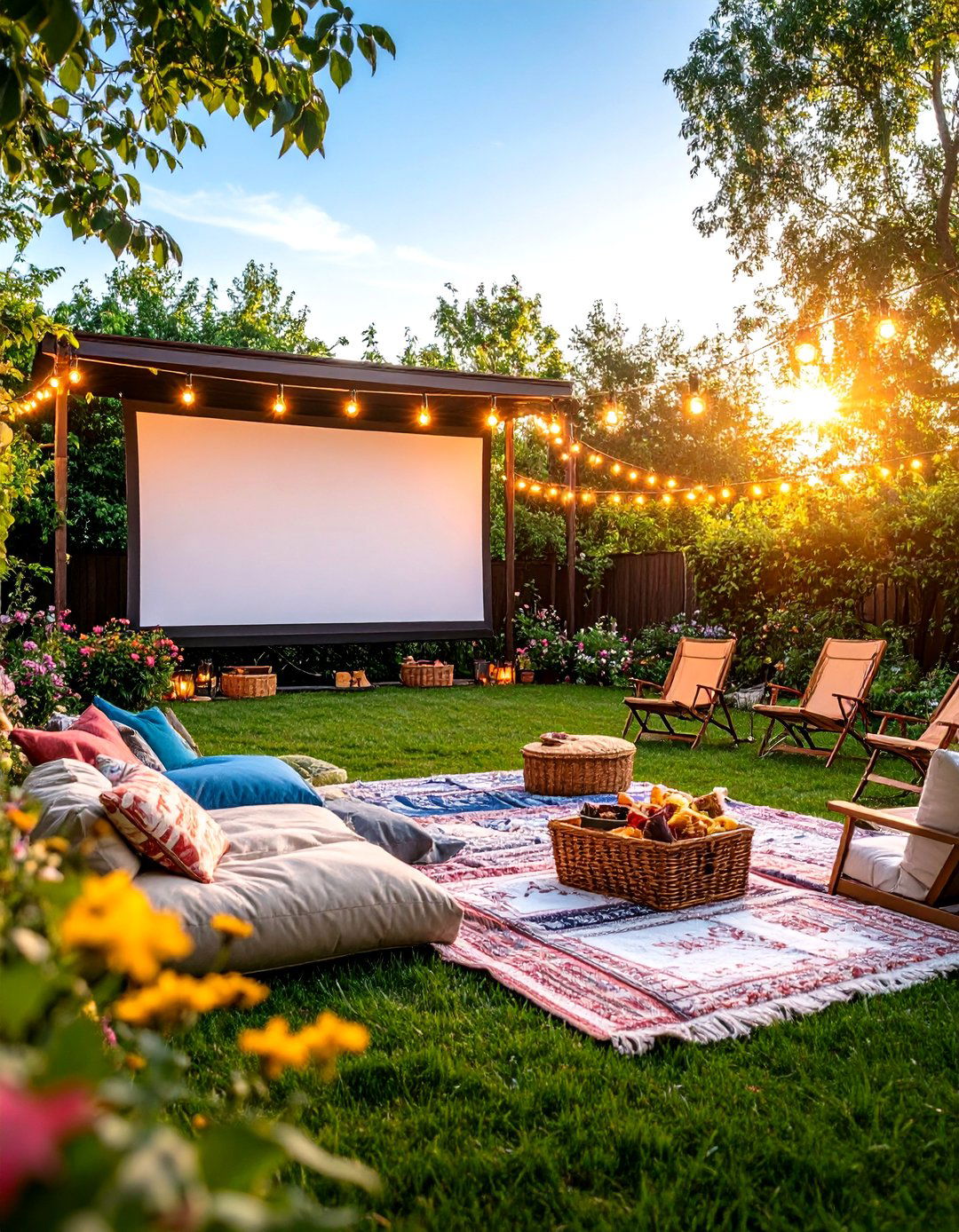 Outdoor Movie Theater Setup - 24 Backyard Ideas on a Budget