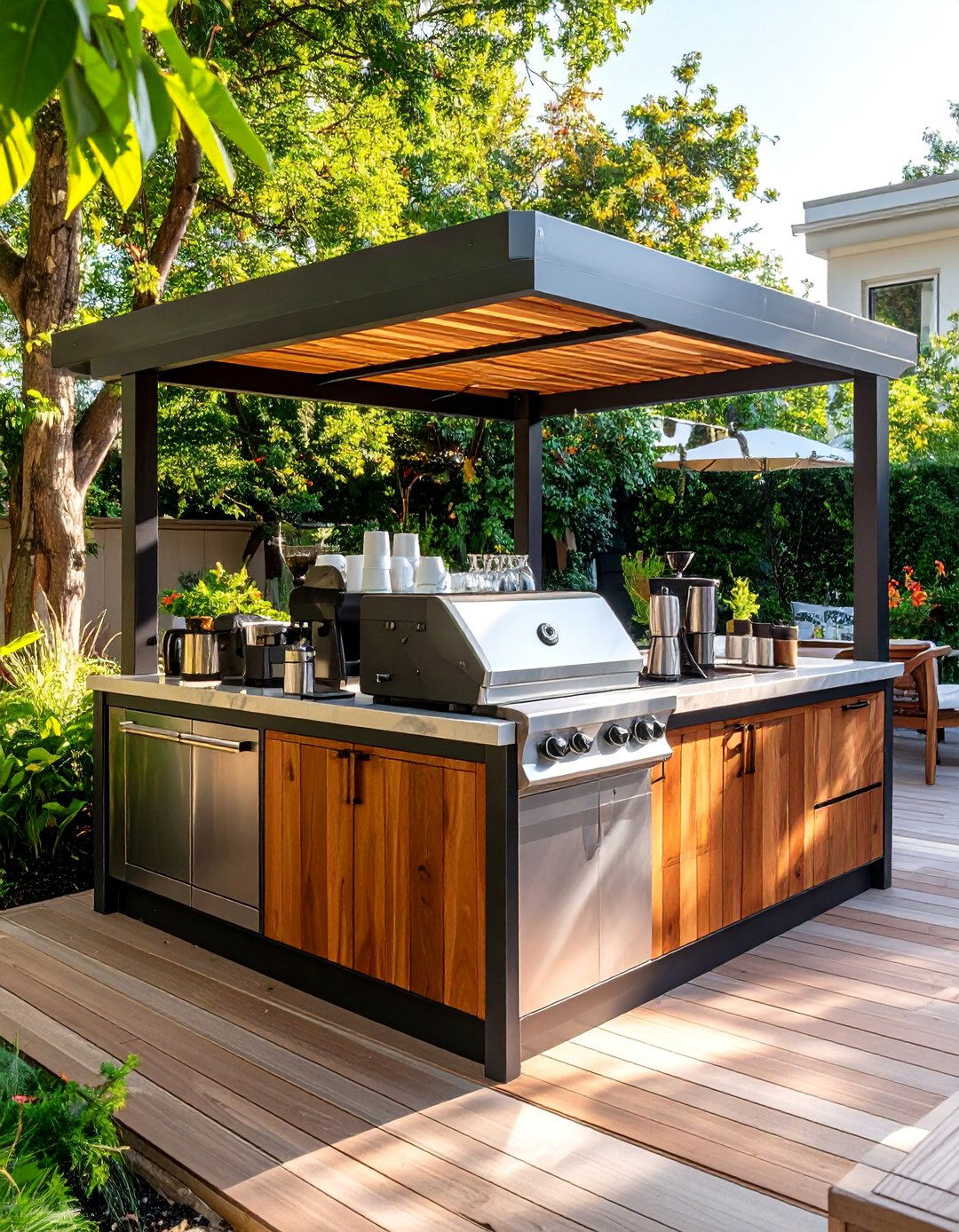Outdoor Patio Coffee Station - 24 Coffee Station Ideas
