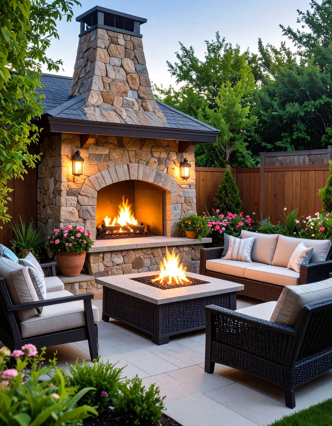 Outdoor Patio Gas Fireplace Design - 24 Gas Fireplace Ideas
