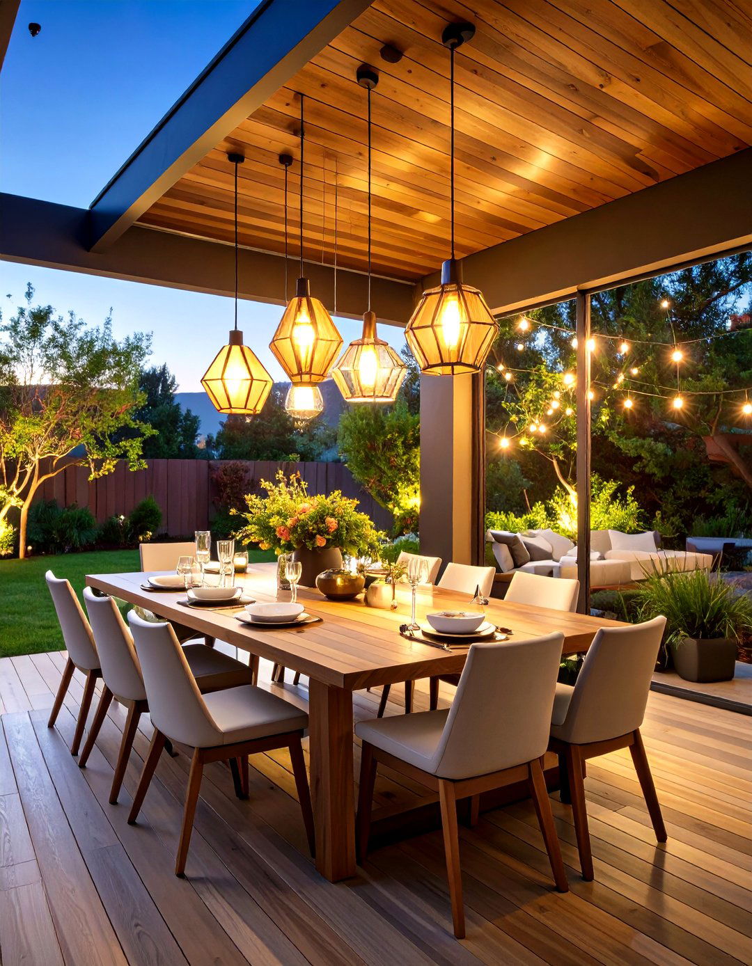 Outdoor Pendant Lighting Zones - 24 Mid-century Modern Landscaping Ideas