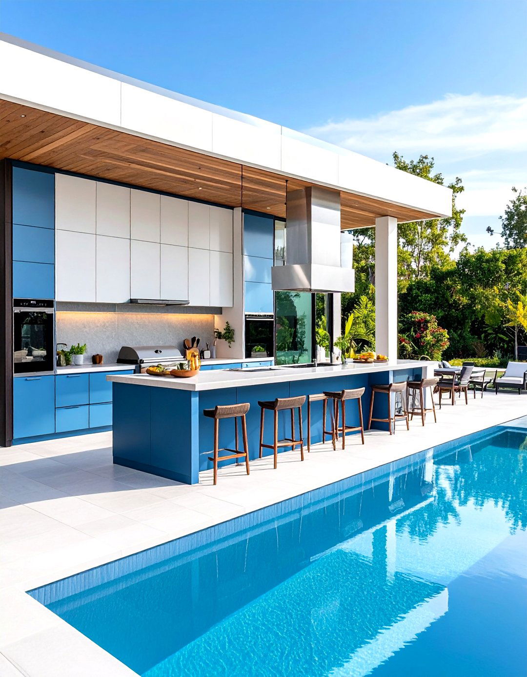 Outdoor Pool Kitchens - 24 Pool Decor Ideas