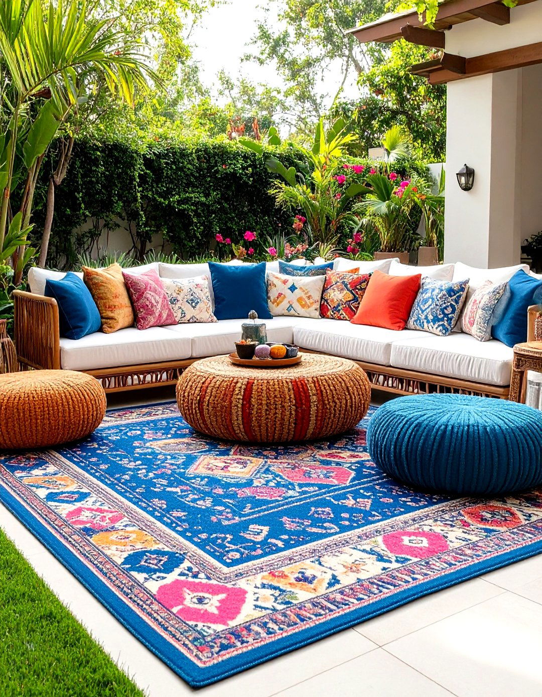 Outdoor Rug Foundation Anchoring - 24 Outdoor Decor Ideas